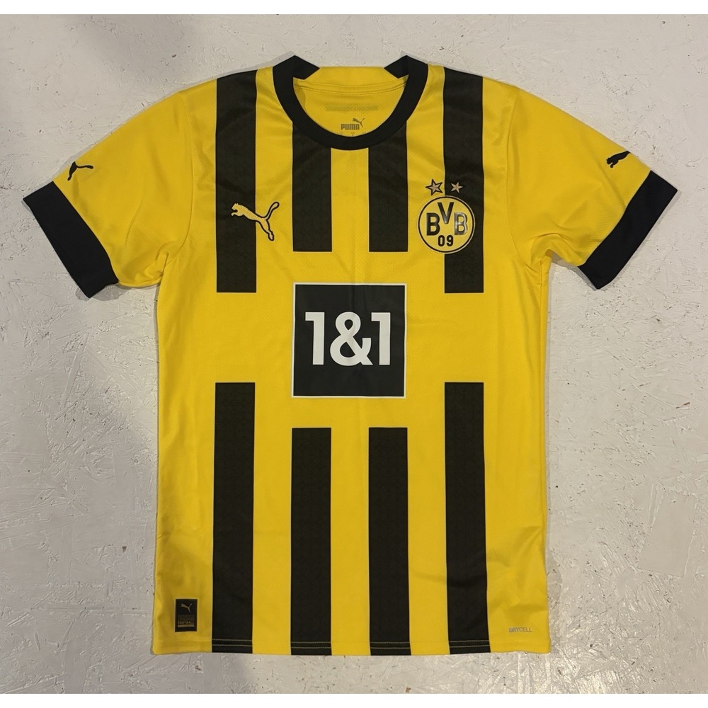 PUMA Borussia Dortmund 2022/23 Mens S Yellow Home Soccer Football Jersey Shirt